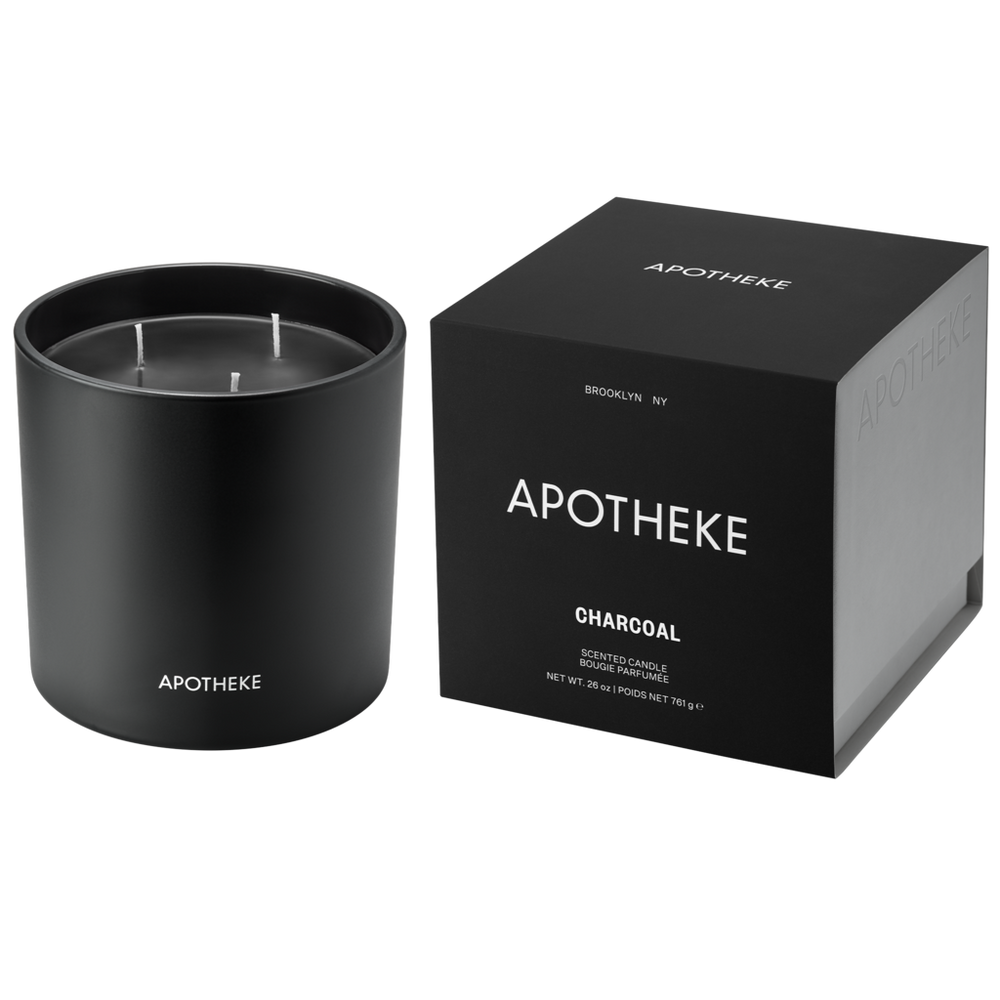 APOTHEKE Charcoal 3-Wick Scented Candle