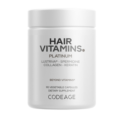 CODEAGE Hair Vitamins Platinum with Biotin, Keratin & Omega-3
