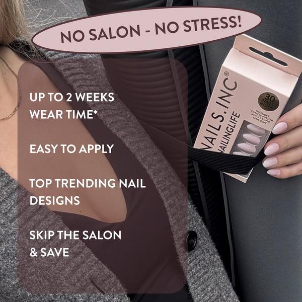 Nails Inc. NailingLife So Selena Nude Ombré Effect Press-On Nails #5