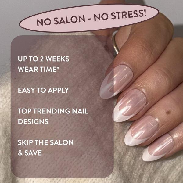 Nails Inc. NailingLife All Out Olivia Glaze French Tip Press-On Nails #5