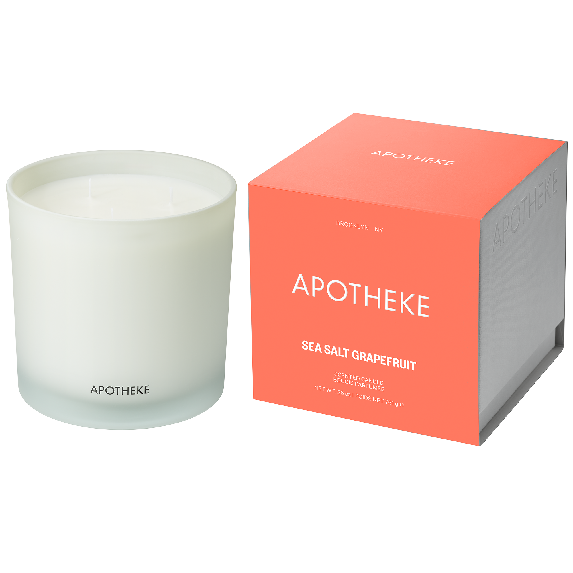 APOTHEKE Sea Salt Grapefruit 3-Wick Scented Candle #1