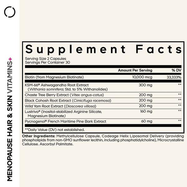 CODEAGE Menopause Hair & Skin Vitamins with Biotin & Botanicals #2