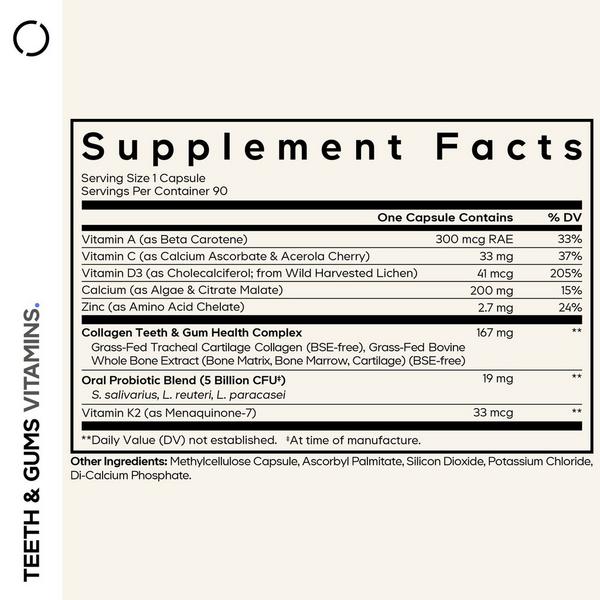 CODEAGE Teeth & Gums Vitamins with Oral Probiotics & Collagen #2
