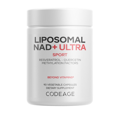 CODEAGE Liposomal NAD+ Ultra with Resveratrol, Quercetin & B Vitamins