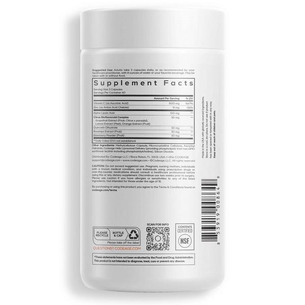 CODEAGE Liposomal Vitamin C with Zinc, Elderberry & Bioflavonoids #8