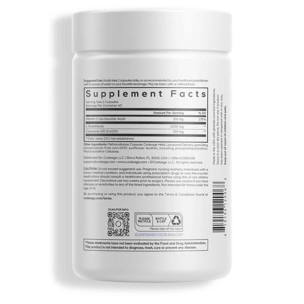 CODEAGE Liposomal Glutathione 1000 mg with Vitamin C & CoQ10 #8