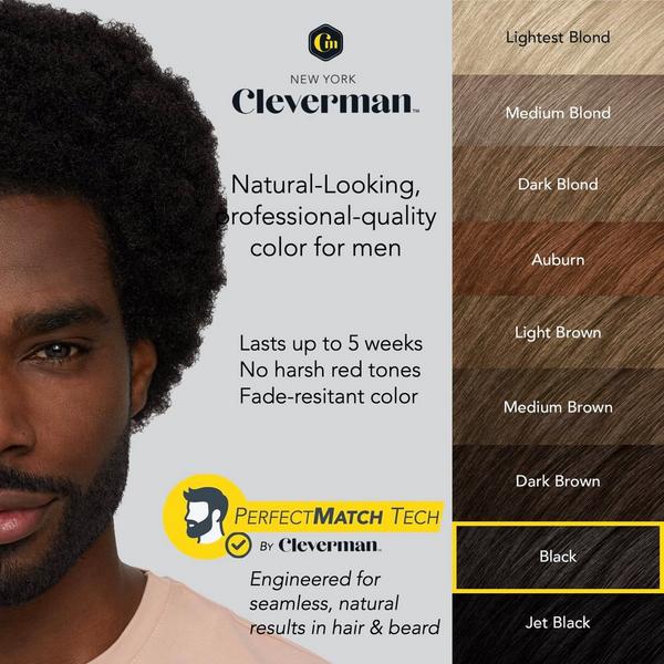 Cleverman Coarse & Coily Hair Reusable Beard & Hair Dye Kit #5