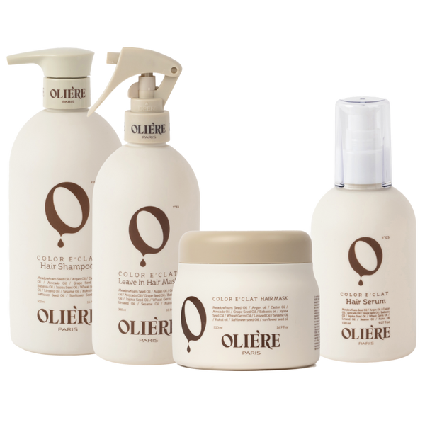 Oliere Paris Color Éclat Repairing Hydrating Color-Protecting Hair Care Set #1