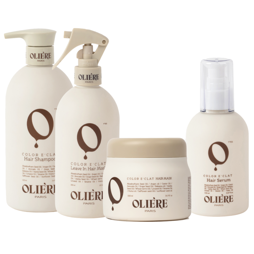 Oliere Paris Color Eclat Repairing Hydrating Color-protecting Hair Care Set