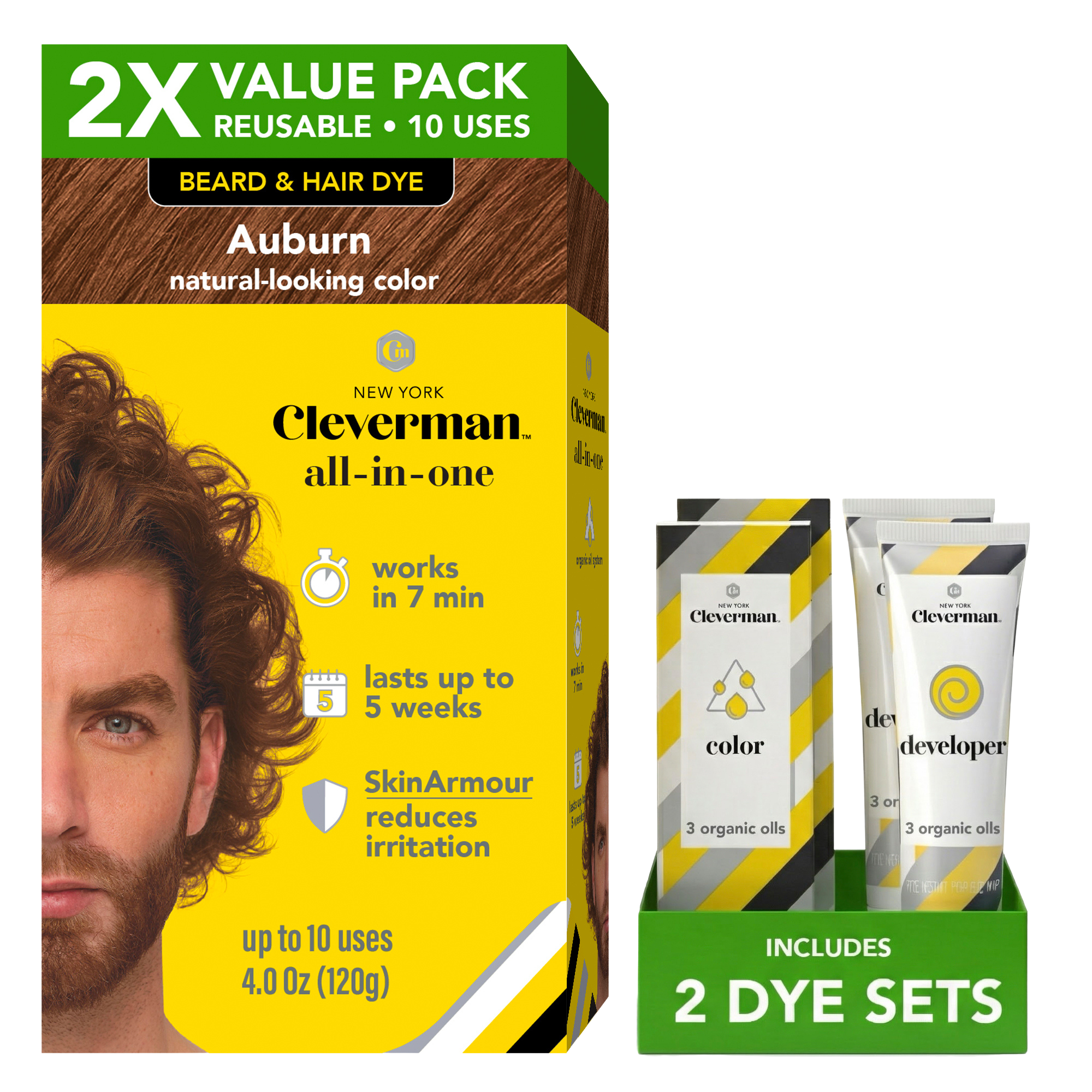 Cleverman Reusable Beard & Hair Dye Kit #1