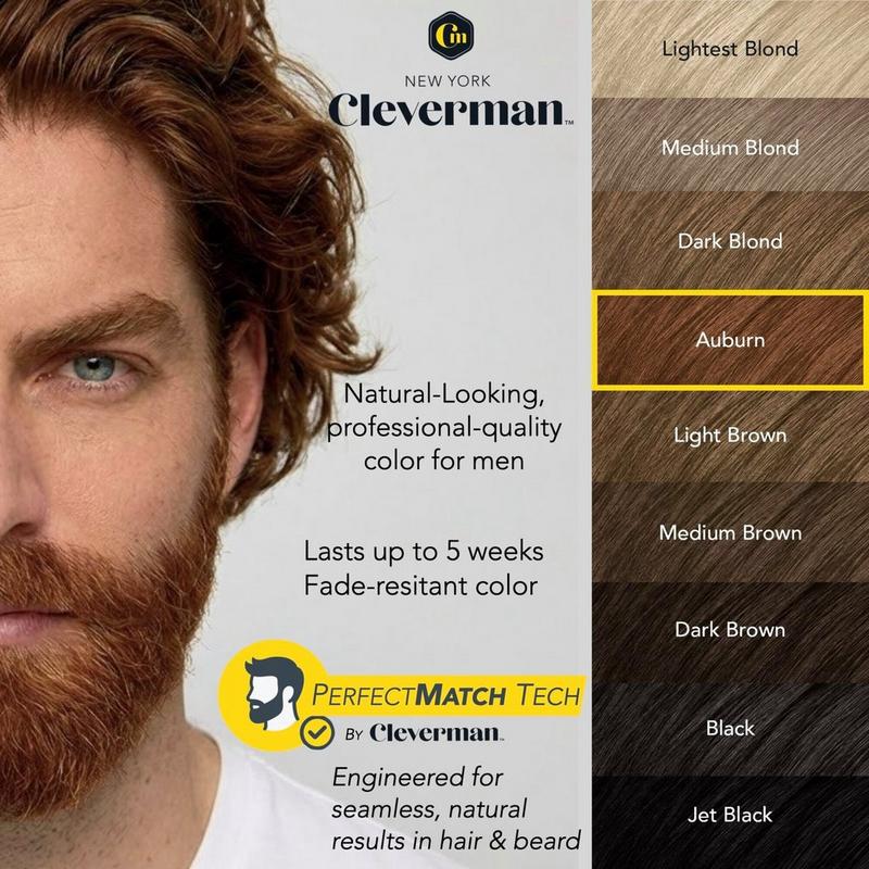 Cleverman - Auburn 2X Pack Reusable Beard & Hair Dye Kit | Ulta Beauty