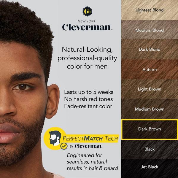 Cleverman Coarse & Coily Hair Reusable Beard & Hair Dye Kit #5