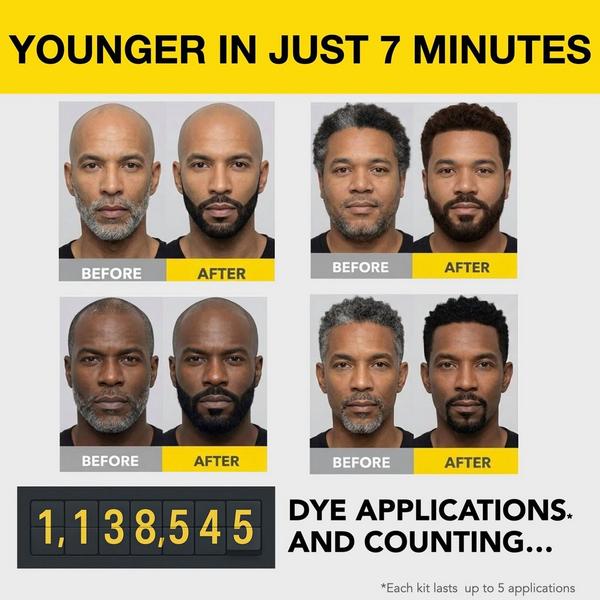 Cleverman Coarse & Coily Hair Reusable Beard & Hair Dye Kit #4