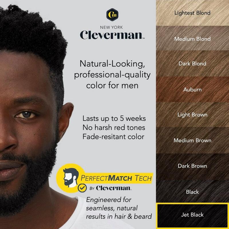 Cleverman - Jet Black 2X Pack Coarse & Coily Hair Reusable Beard