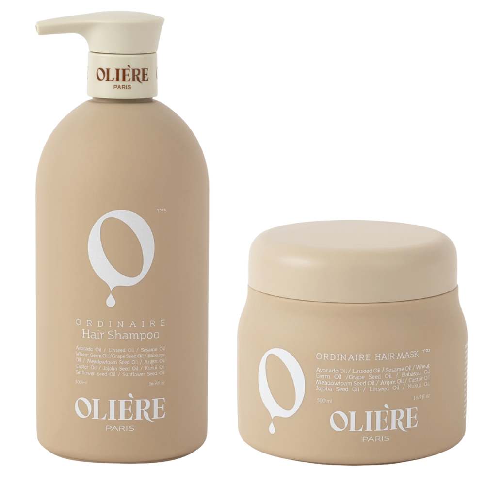Oliere Paris Ordinaire Nourishing Hydrating Shampoo & Repair Mask Duo