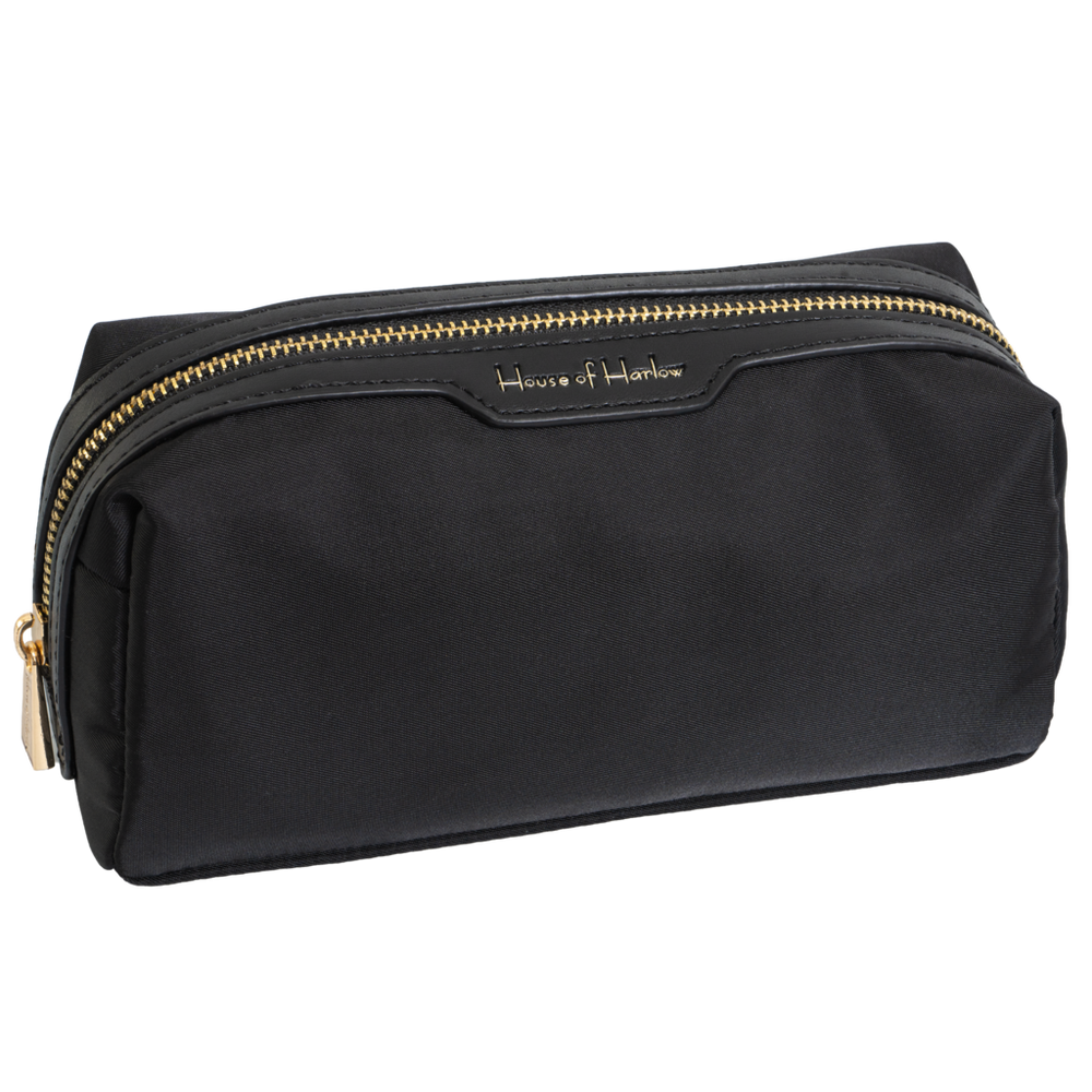 House of Harlow 1960 The Twill Nylon Cosmetic Loaf Organizer