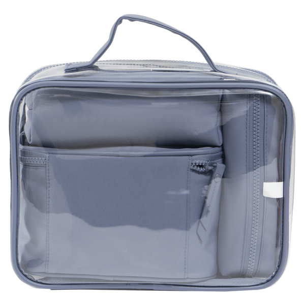 Joan & David The Tonal Sport Nylon 4-Piece Clear Cosmetic Bag Set #7