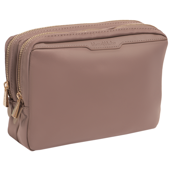 House of Harlow 1960 The Twill Nylon Double Compartment Cosmetic Bag #3