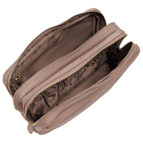 House of Harlow 1960 The Twill Nylon Double Compartment Cosmetic Bag #4