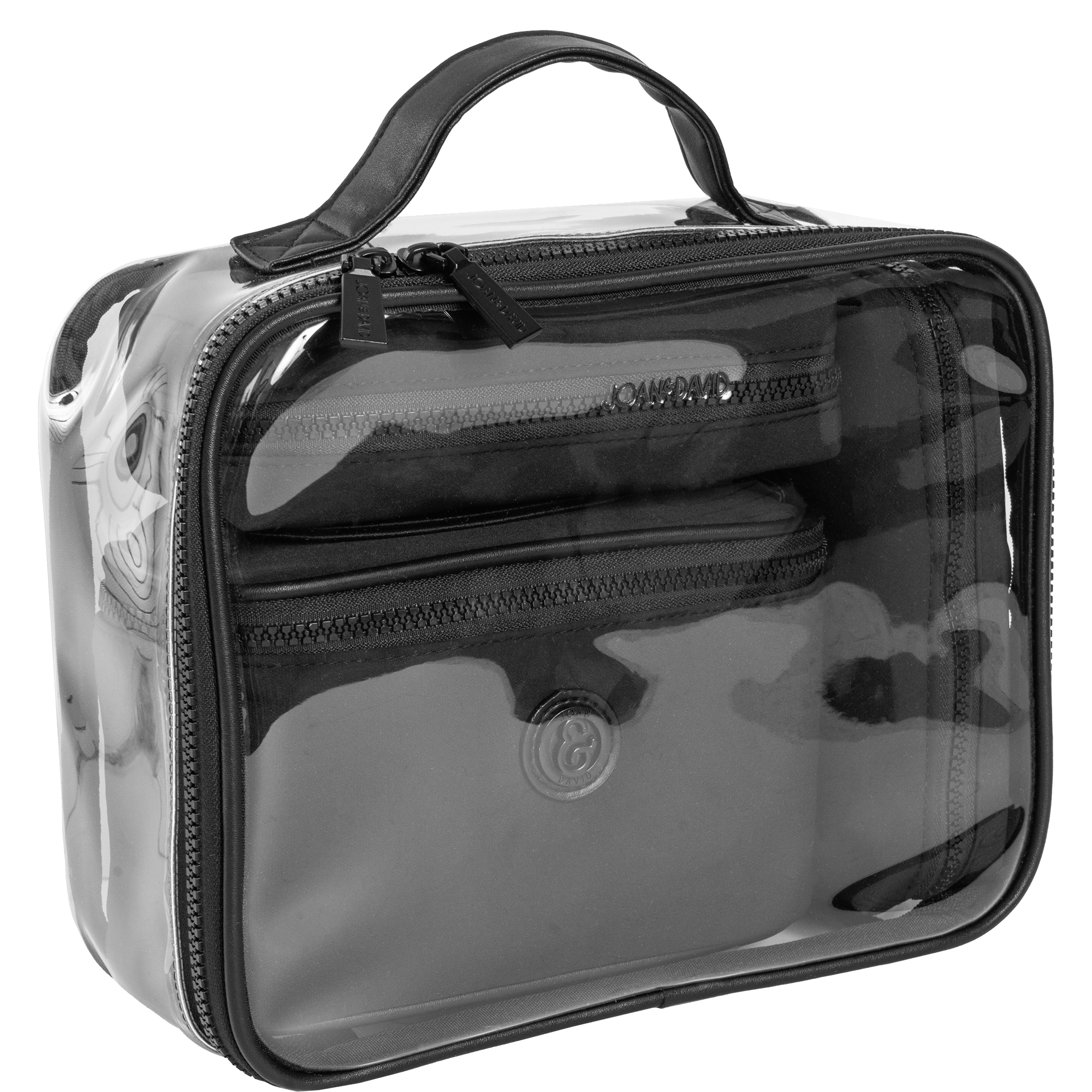 Joan & David The Tonal Sport Nylon 4-Piece Clear Cosmetic Bag Set #1