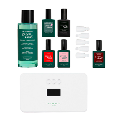 Manucurist Xtrem Flash Gel Nail Polish Kit with LED Lamp and Gel Top Coat