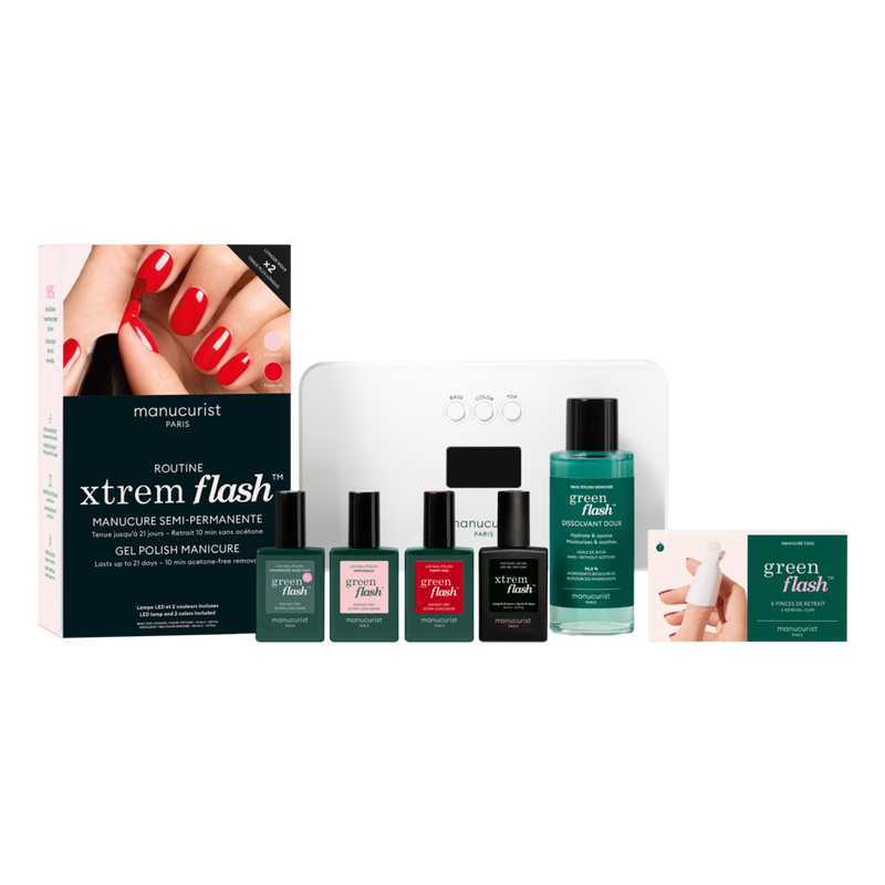 Manucurist - Xtrem Flash Gel Nail Polish Kit with LED Lamp and Gel