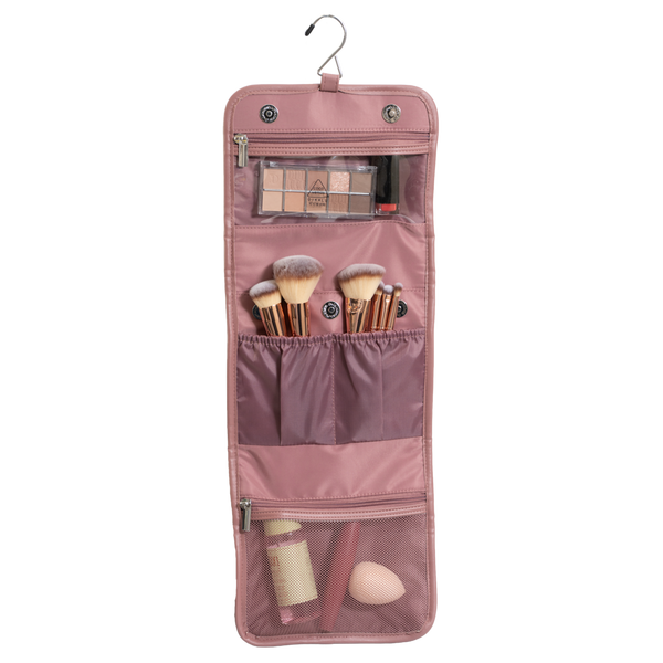 House of Harlow 1960 The Twill Nylon Multi-Compartment Hanging Toiletry Case #3