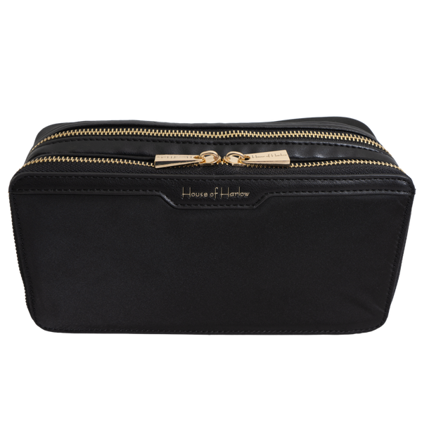 House of Harlow 1960 The Twill Nylon Cosmetic Organizer #1