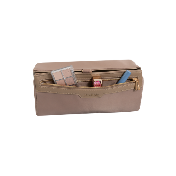 House of Harlow 1960 The Twill Nylon Double Compartment Hanging Toiletry Case #2