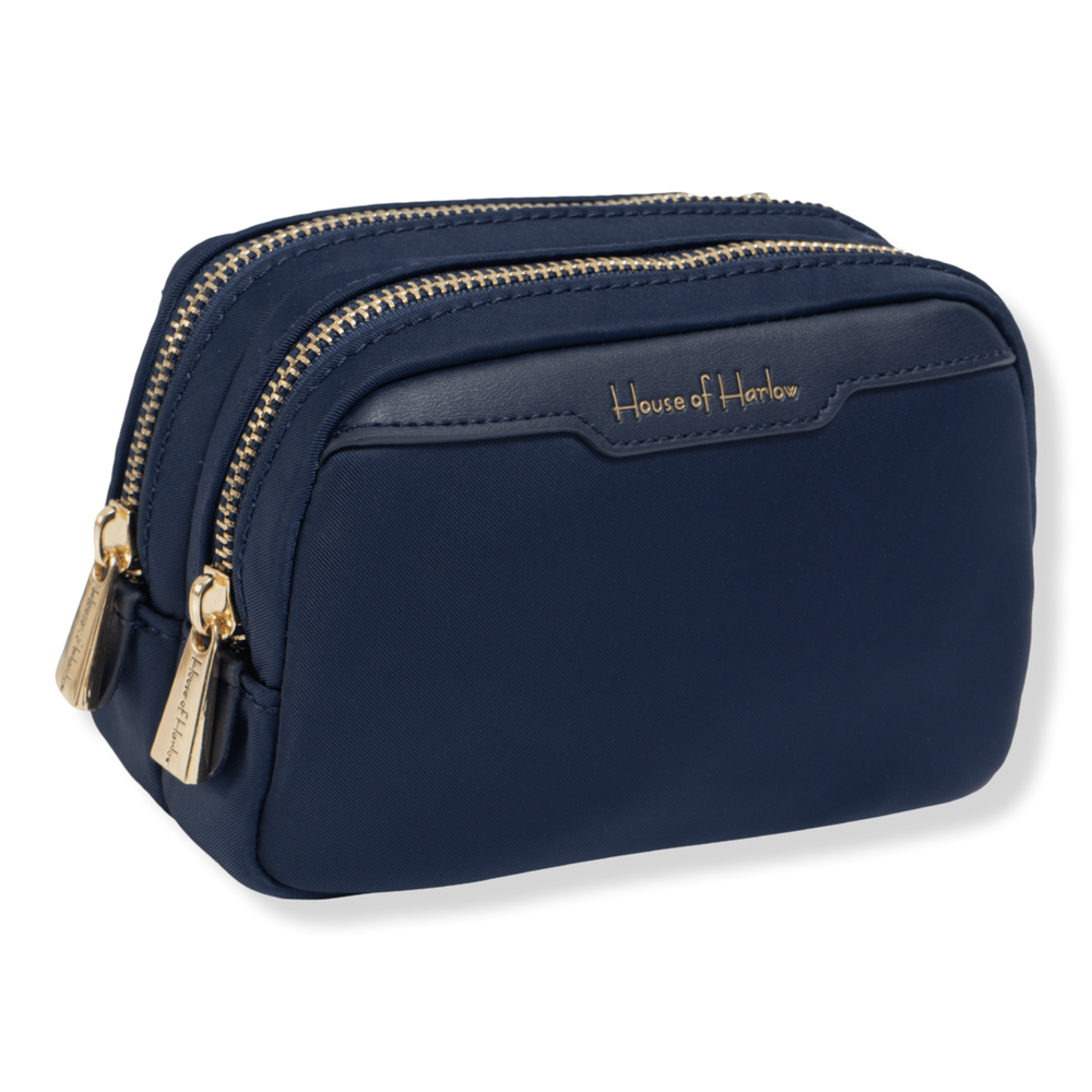 House of Harlow 1960 The Twill Nylon Tech Accessory Pouch - Navy