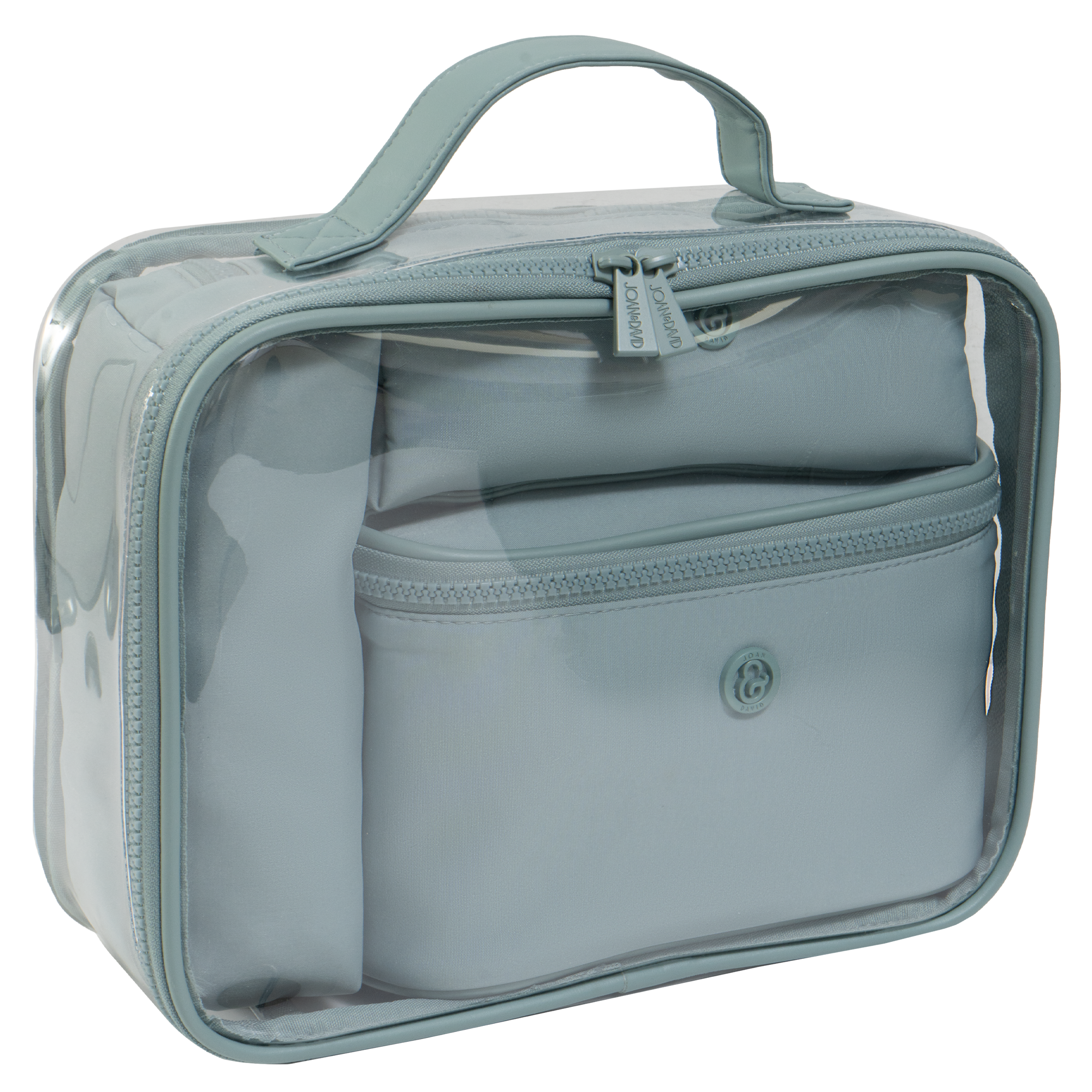 Joan & David The Tonal Sport Nylon 4-Piece Clear Cosmetic Bag Set #1