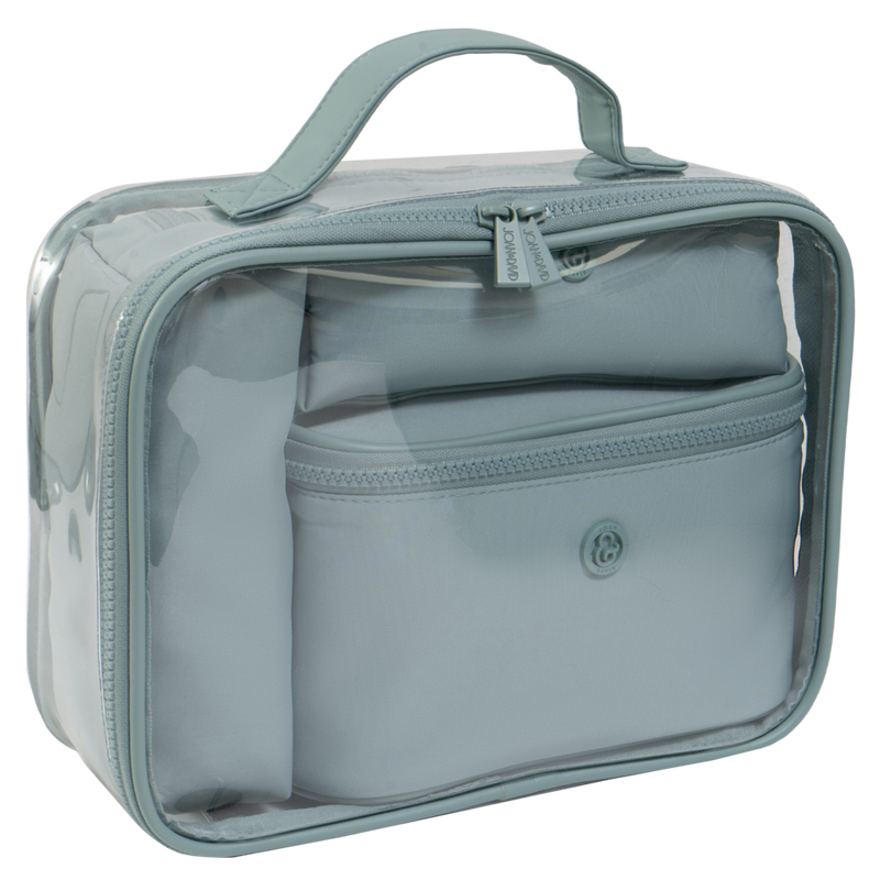 Joan & David - Seafoam The Tonal Sport Nylon 4-Piece Clear