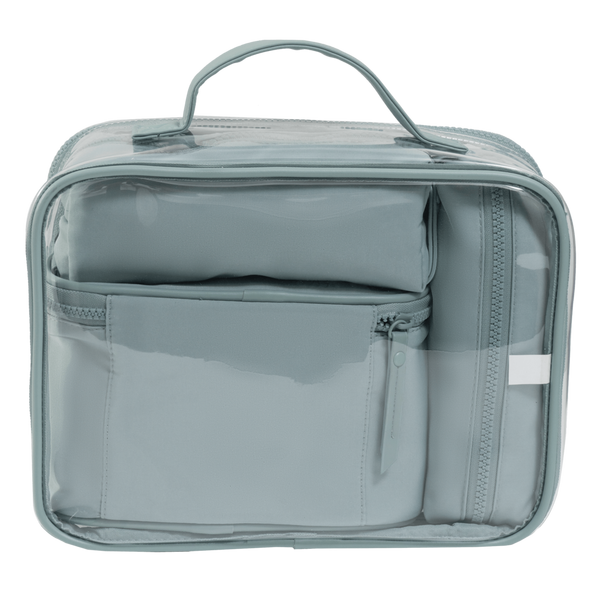 Joan & David The Tonal Sport Nylon 4-Piece Clear Cosmetic Bag Set #7