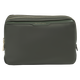 Olive The Twill Nylon Double Compartment Cosmetic Bag 