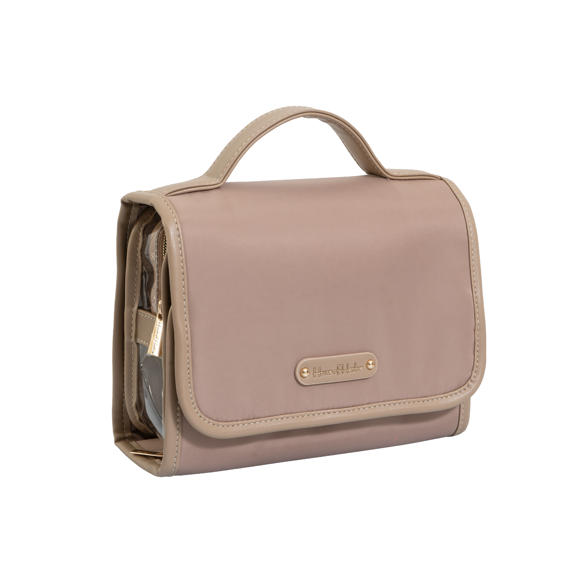 House of Harlow 1960 The Twill Nylon Multi-Compartment Hanging Toiletry Case #1