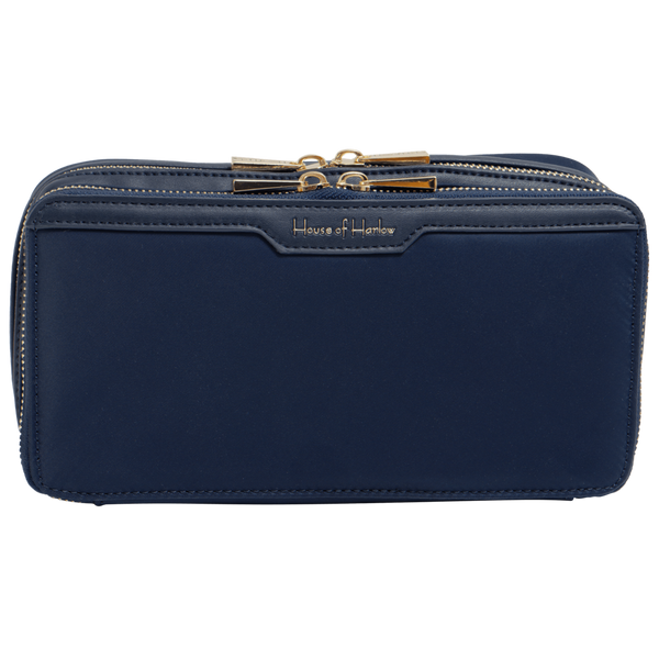 House of Harlow 1960 The Twill Nylon Cosmetic Organizer #1