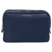 The Twill Nylon Double Compartment Cosmetic Bag
