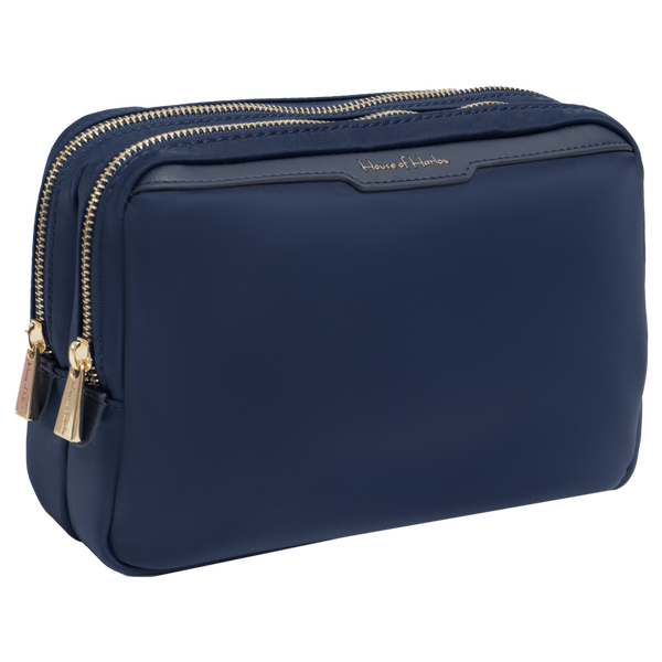 House of Harlow 1960 The Twill Nylon Double Compartment Cosmetic Bag #3