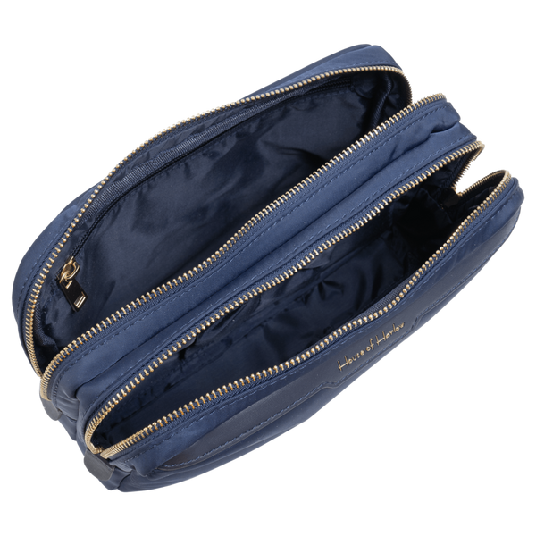 House of Harlow 1960 The Twill Nylon Double Compartment Cosmetic Bag #4