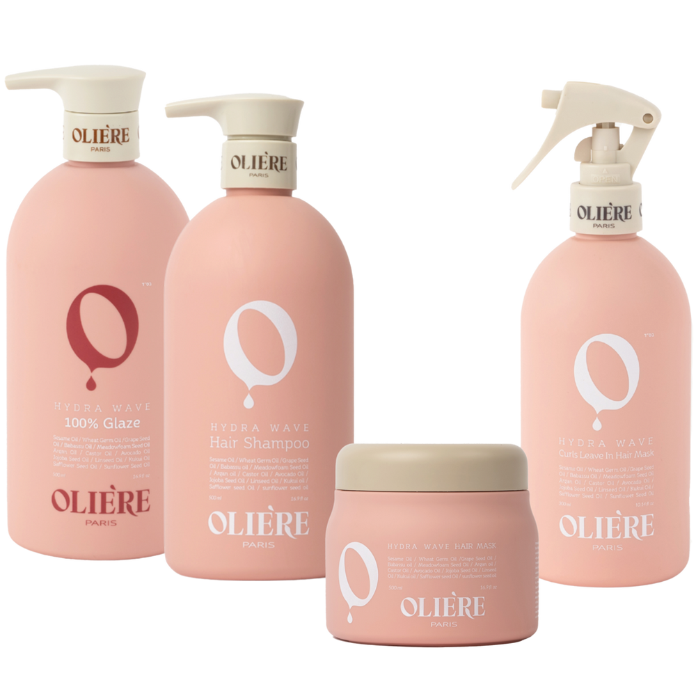 Oliere Paris Hydra Wave Curl-defining Hydrating Styling Hair Care Set