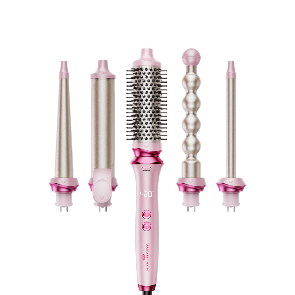 Wavytalk Heatwave Pro 5-in-1 Curling Wand Set