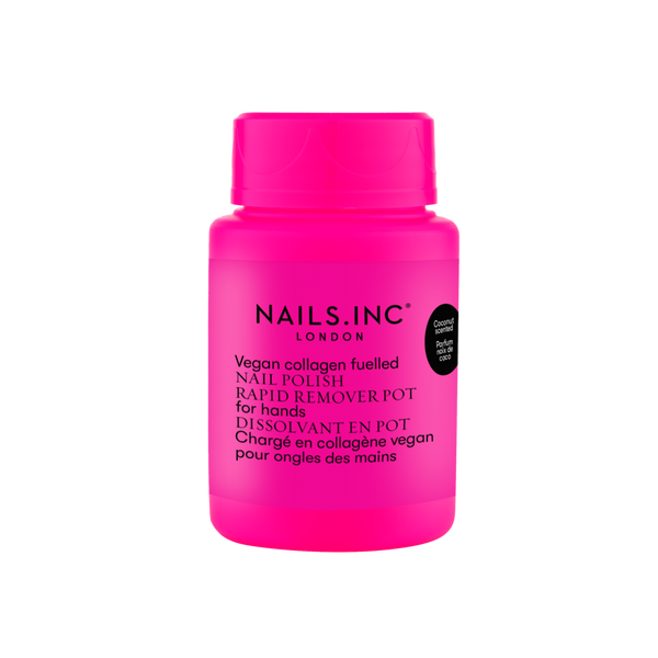Nails Inc. Vegan Collagen Fueled Coconut Scented Nail Polish Rapid Remover Pot #1