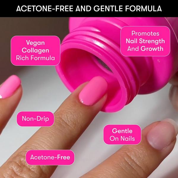 Nails Inc. Vegan Collagen Fueled Coconut Scented Nail Polish Rapid Remover Pot #4