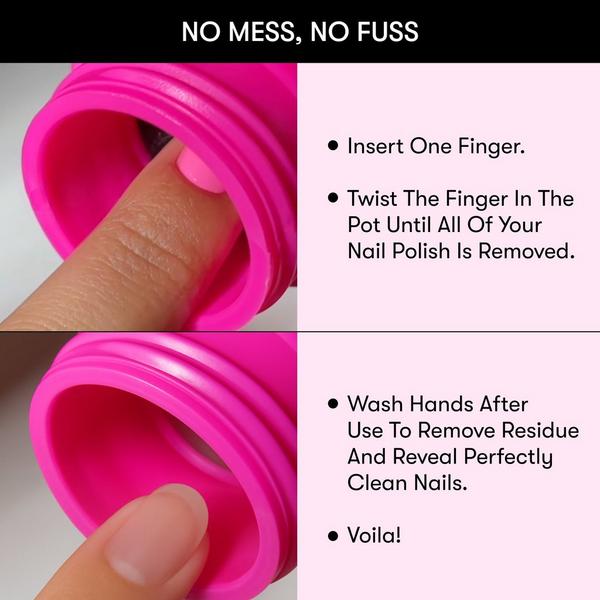 Nails Inc. Vegan Collagen Fueled Coconut Scented Nail Polish Rapid Remover Pot #5