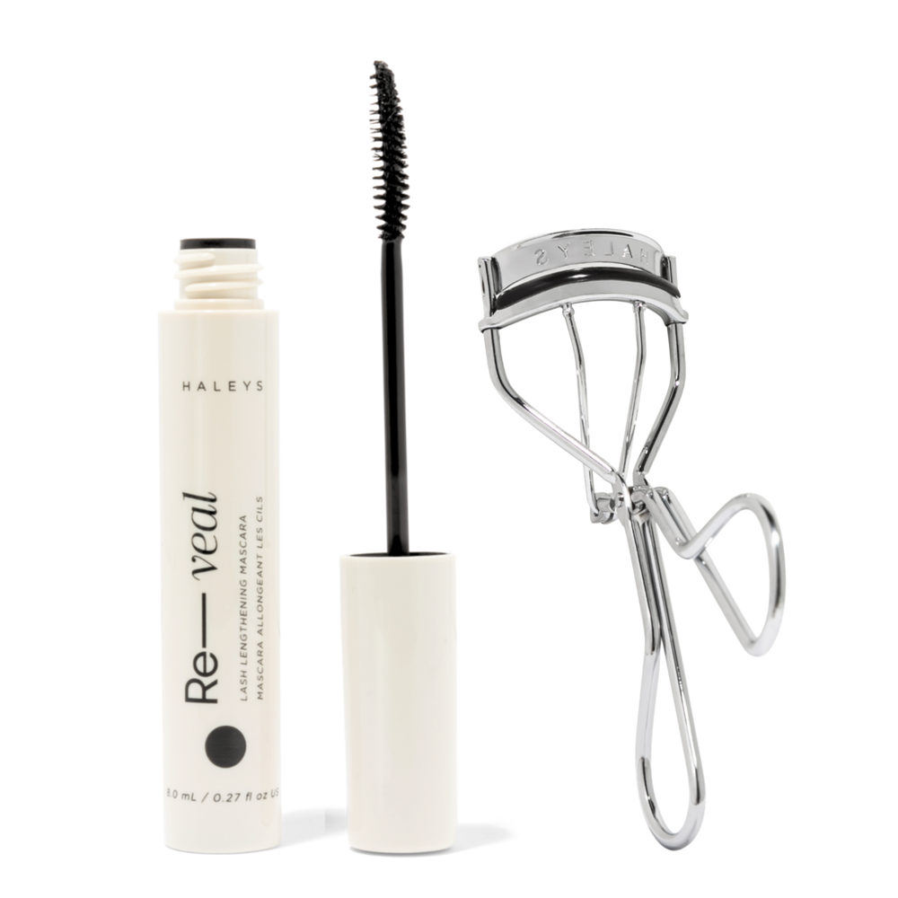 HALEYS Beauty Lash Lift Curler + Curl-Holding Lengthening Mascara Duo - Black
