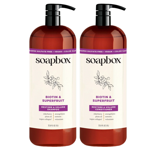 Soapbox - 33.8 oz Biotin Shampoo & Conditioner Duo | Ulta Beauty