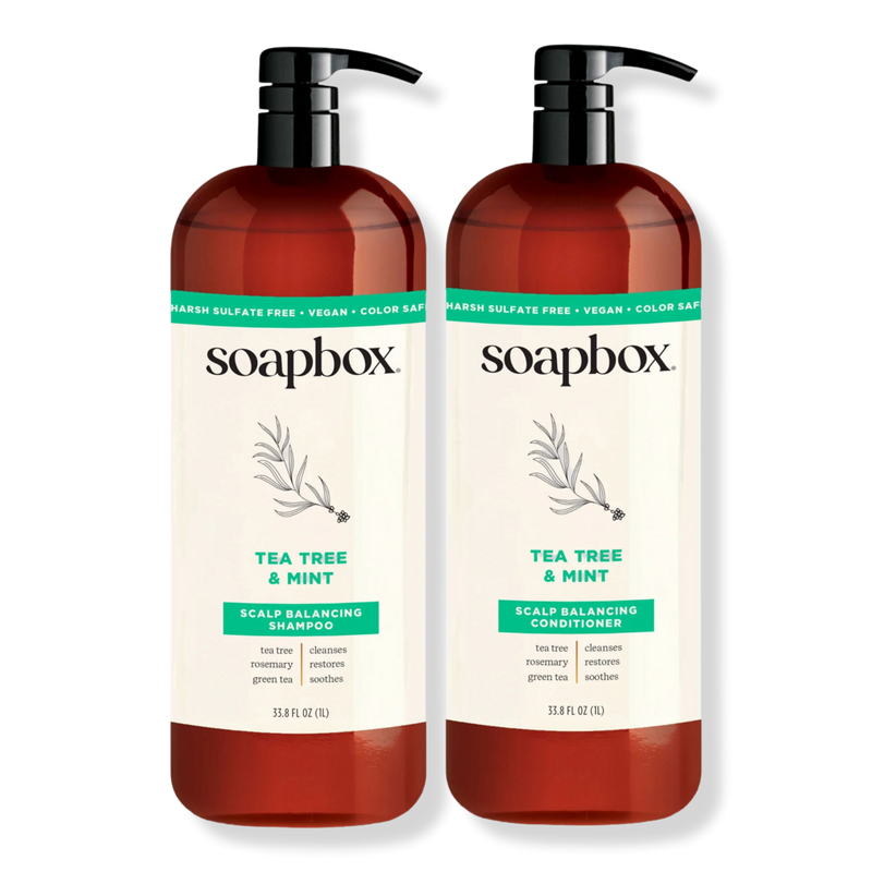 Soapbox - 33.8 oz Tea Tree Shampoo & Conditioner Duo | Ulta Beauty