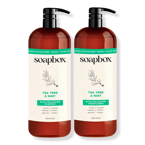 Soapbox - 33.8 oz Tea Tree Shampoo & Conditioner Duo | Ulta Beauty