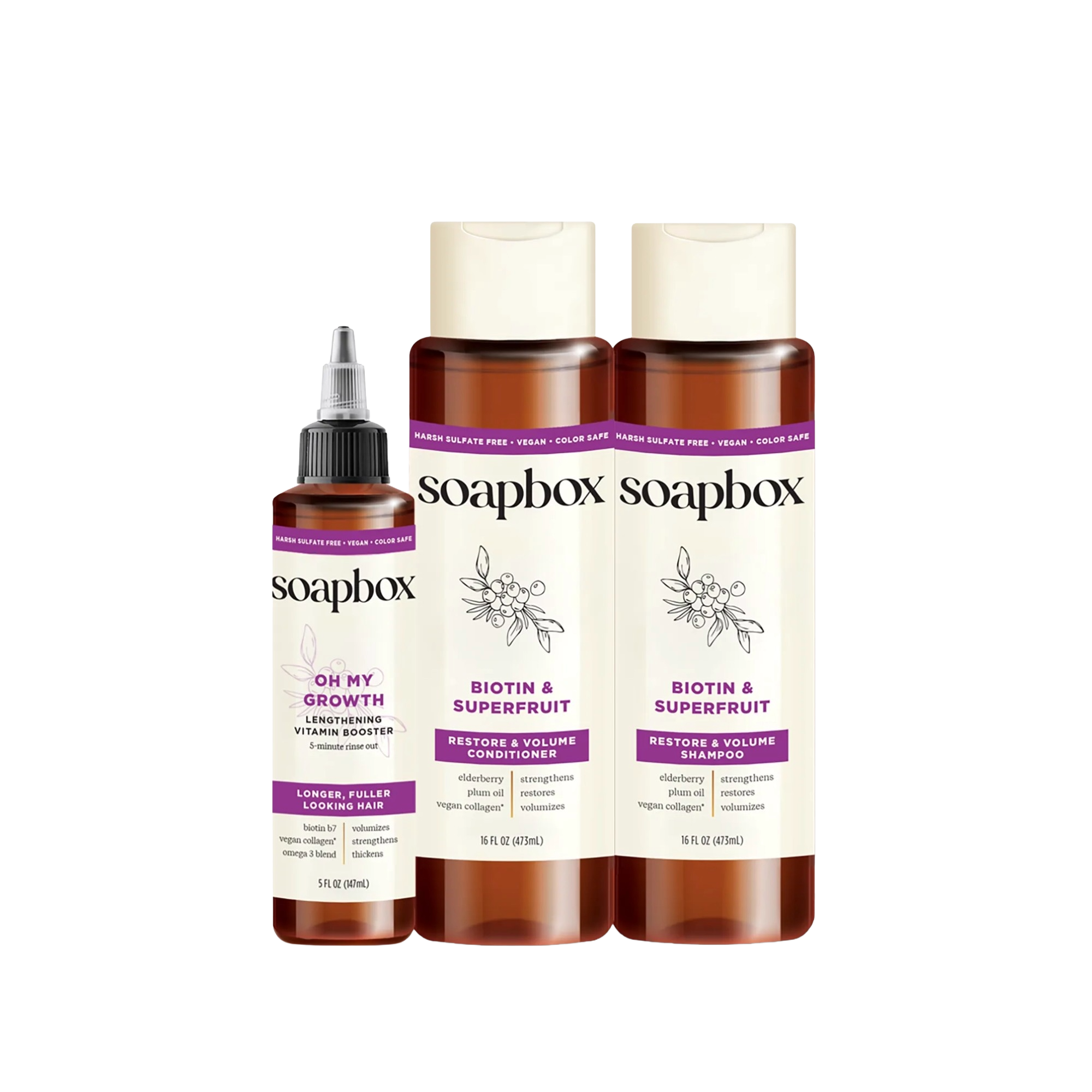 Soapbox Biotin & Superfruit Restore & Volume Haircare Essentials #1