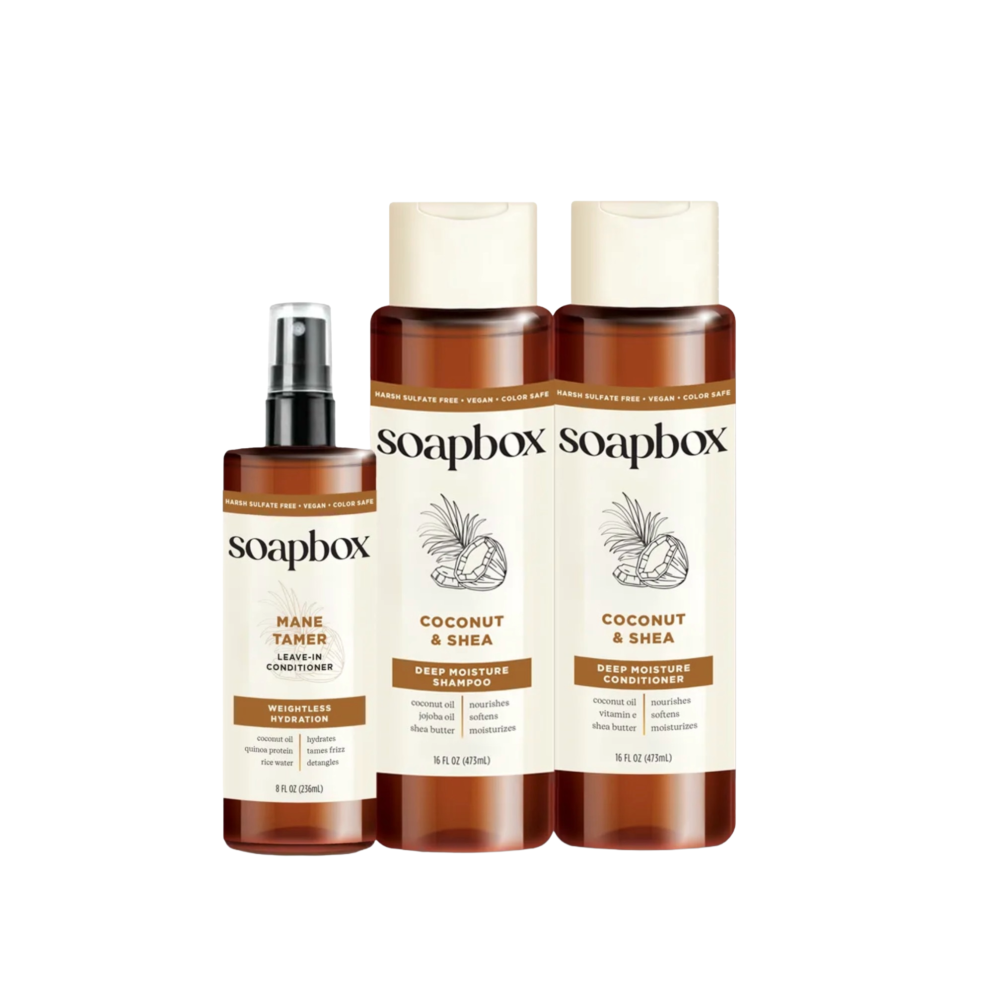 Soapbox Coconut & Shea Deep Moisture Haircare Essentials #1